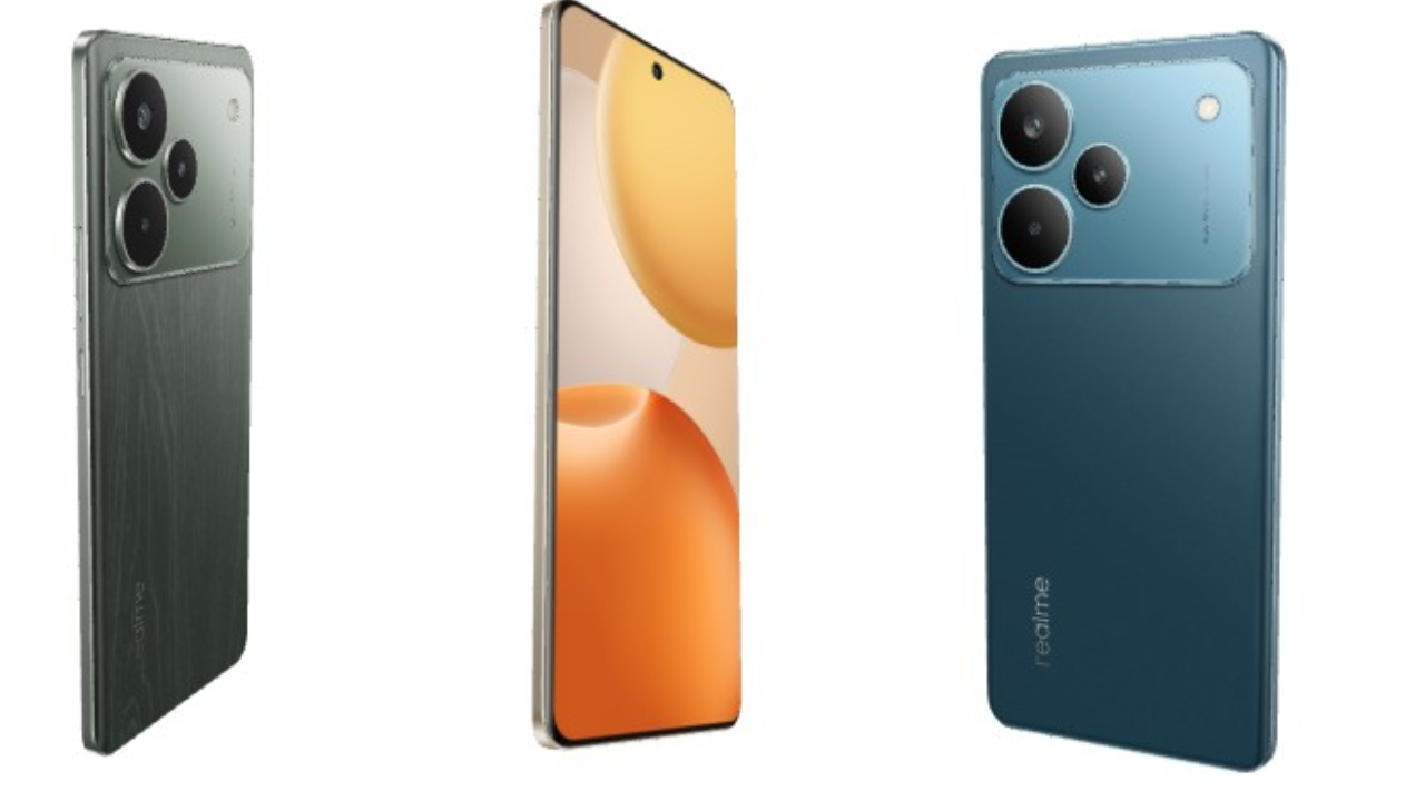 Realme P4 Pro 5G smartphone with 7000mAh battery, 144Hz AMOLED display, and 50MP dual camera setup.