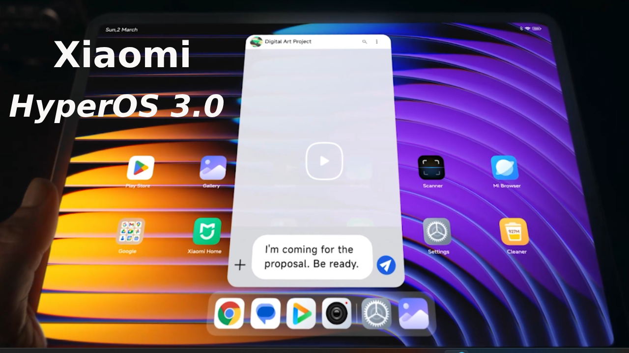 Xiaomi hyper OS 3.0 android 16 super island feature wala home screen interface, naye iphone aur dynamic wallpaper ke saath