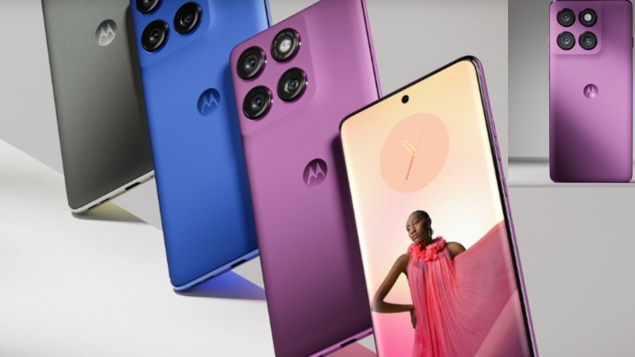 Motorola Edge 70 Ultra Specs Features, स्मार्टफोन का प्रदर्शन, जिसमें इसके शानदार कैमरा सेटअप और कर्व्ड डिस्प्ले को दिखाया गया है।