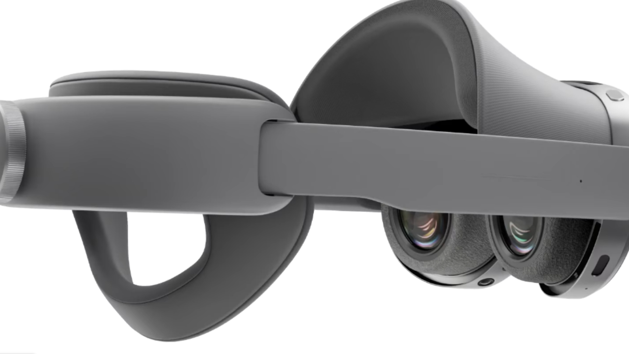 Samsung Galaxy XR Headset का एर्गोनोमिक डिजाइन और Micro-OLED डिस्प्ले के विवरण के साथ AI-सक्षम मिक्स्ड रियलिटी हेडसेट की तस्वीर।