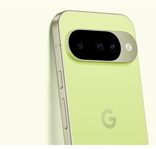 Google Pixel 10a स्मार्टफोन का फ्लैट डिज़ाइन, ड्यूल रियर कैमरा और 6.2 इंच OLED डिस्प्ले।