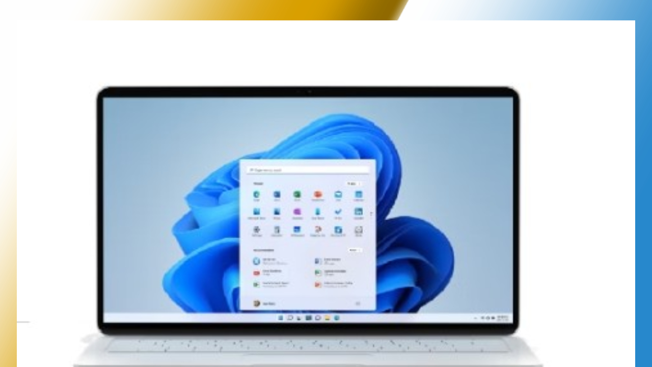 Windows 11 25H2 Features Update का डेमो स्क्रीन, जिसमें नया AI-संचालित कोपायलट और स्नैप लेआउट फीचर दिख रहा है।