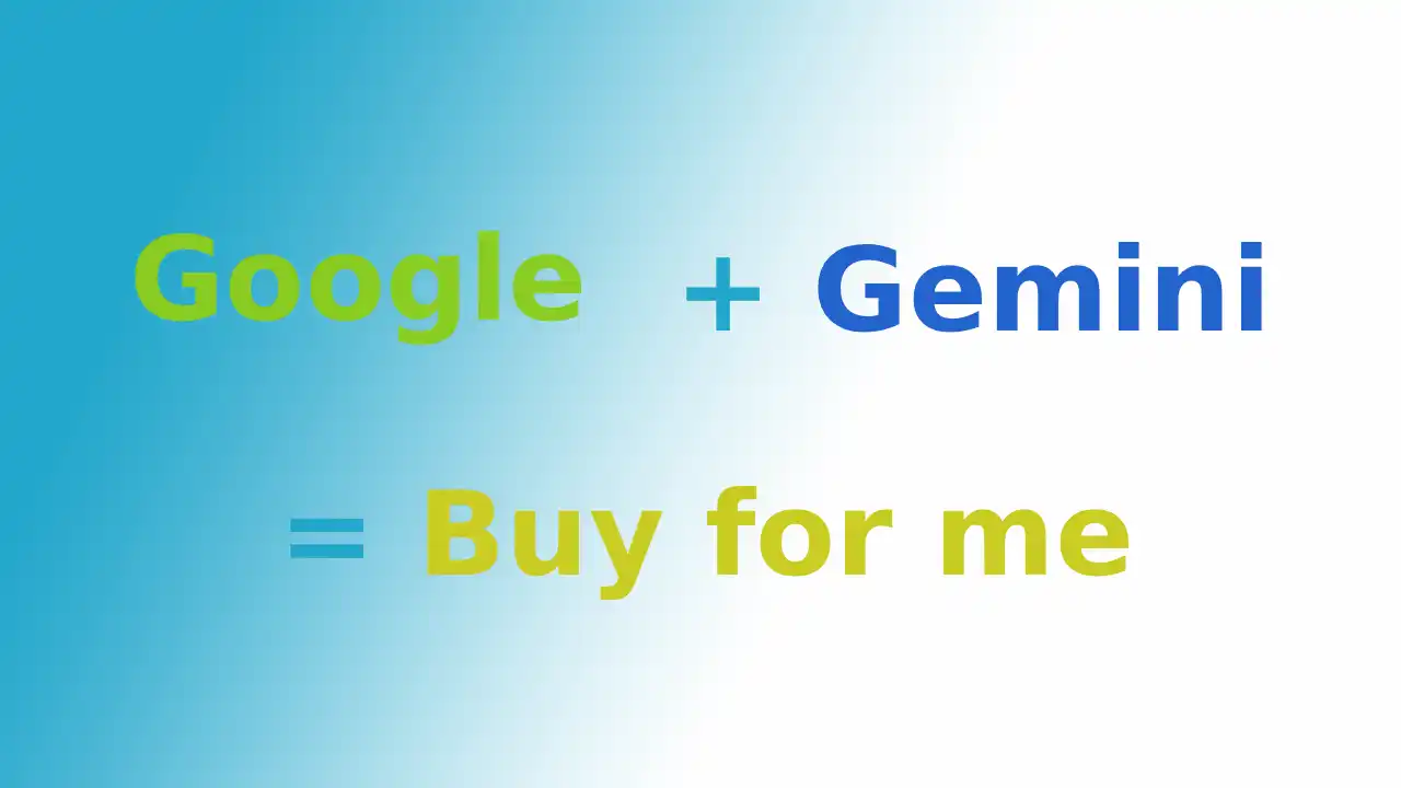 Google Buy for me AI फीचर ऑनलाइन शॉपिंग में स्वचालित खरीदारी करता हुआ AI एजेंट दिखाता एक इंटरफेस