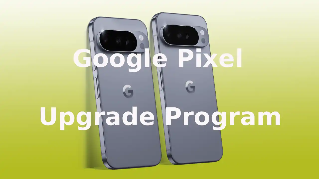 Google Pixel 10 Pro फोन का चमकदार इमेज, जिसमें नो-कॉस्ट EMI ₹3,333/माह और Google Pixel Upgrade Program का लोगो दिख रहा है, हर साल नए फ्लैगशिप अपग्रेड का प्रतीक।