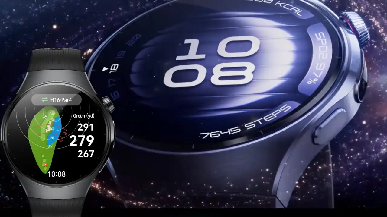 पुराने डिस्प्ले और नए 1.38-इंच LTPO 2.0 AMOLED डिस्प्ले की साइड-बाय-साइड तुलना, जिसमें रंग और शार्पनेस का अंतर स्पष्ट दिख रहा है। include focus keyword " Huawei HarmonyOS 6 Update "