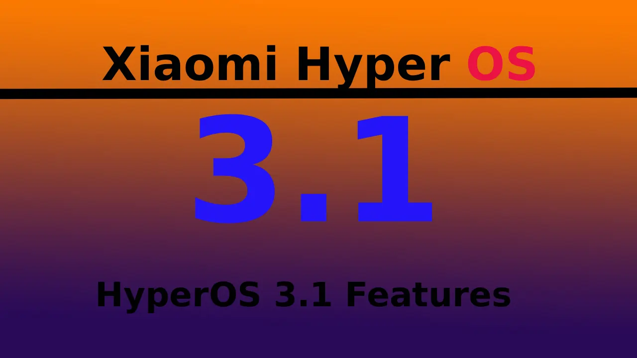 HyperOS 3.1 Features, Xiaomi HyperOS 3.1 अपडेट का आकर्षक ग्राफिक: योग्य डिवाइस लिस्ट, प्रमुख फीचर्स जैसे AI ऑप्टिमाइजेशन, बैटरी बूस्ट और सुपर आइलैंड UI दिखाते हुए, बैकग्राउंड में स्मार्टफोन और टैबलेट इकोसिस्टम के साथ।