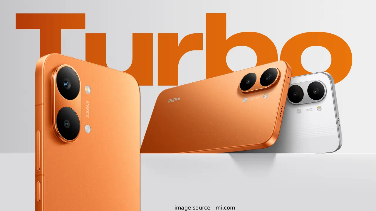 Redmi Turbo 5 Pro Leaks : डाइमेंसिटी 8500-उल्ट्रा चिपसेट, 7,560mAh बैटरी और 9,000mAh प्रो वेरिएंट के साथ फोन का रेंडर इमेज, जिसमें मेटल फ्रेम, डुअल कैमरा और AMOLED डिस्प्ले हाइलाइटेड।