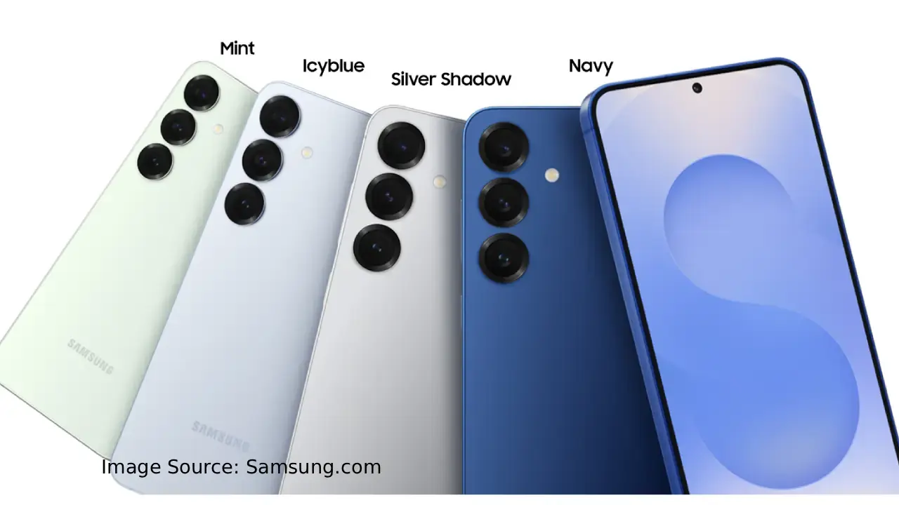 Samsung Galaxy S26 Ultra का क्रांतिकारी Privacy Display फीचर दिखाते हुए कांsept इमेज: साइड से ब्लैकआउट स्क्रीन, फ्रंट से क्रिस्प विजिबल कंटेंट के साथ 6.9-इंच AMOLED पैनल। Samsung Galaxy S26 Ultra Display leaks पर आधारित।