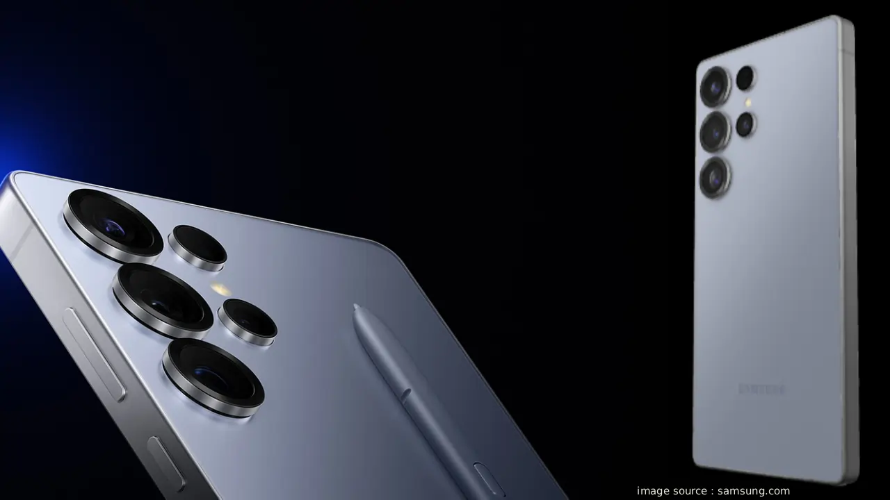 Samsung Galaxy S26 series leak details दिखाते हुए आकर्षक इन्फोग्राफिक: फोन के डिज़ाइन, 200MP कैमरा, 5000mAh बैटरी और फरवरी 25 लॉन्च की झलक।