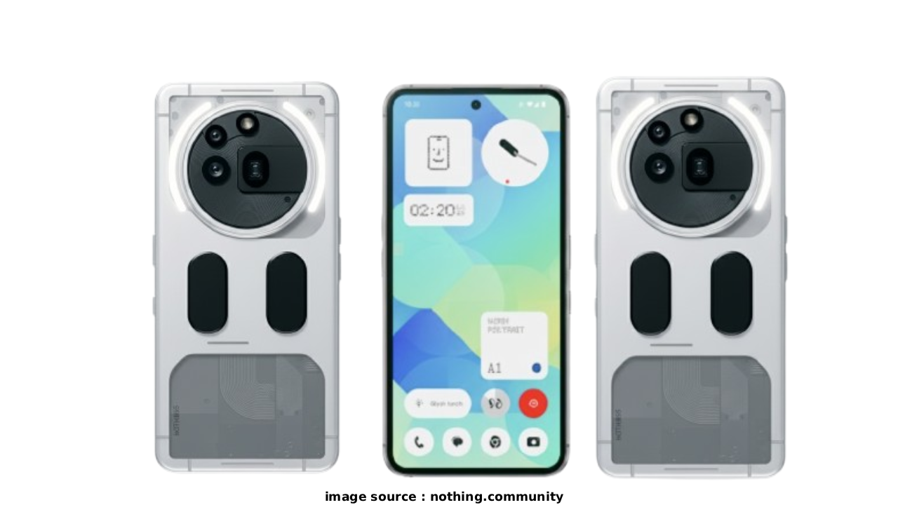 नथिंग फोन 4a सीरीज के नए कलर वेरिएंट्स का टीजर: ब्लू, पिंक, येलो, व्हाइट और ब्लैक शेड्स में Glyph इंटरफेस के साथ स्मार्टफोन डिजाइन, मार्च 2026 लॉन्च से पहले। Nothing Phone 4a series specs हाइलाइट्स जैसे 120Hz OLED डिस्प्ले दिख रहा है।