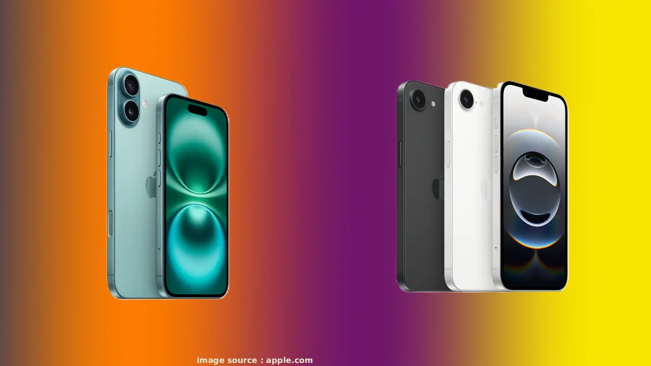 रिफर्बिश्ड iPhone 16 सीरीज का ग्राफिक: Apple लोगो के साथ iPhone 16, 16 Pro और Pro Max मॉडल्स दिखाते हुए, मूल्य तुलना तालिका और iPhone 16 Series discounts हाइलाइट्स के साथ।